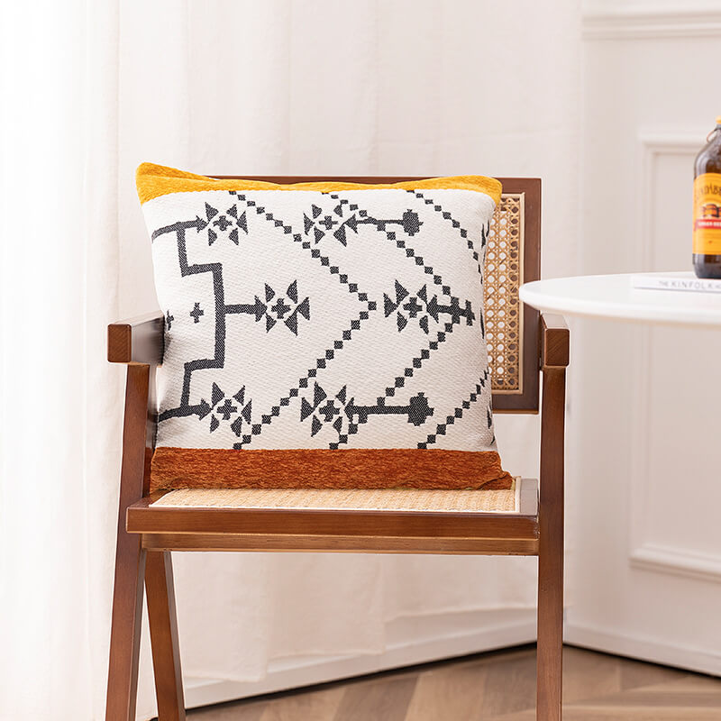 Lighteme Geometric Pattern Throw Pillow Cover