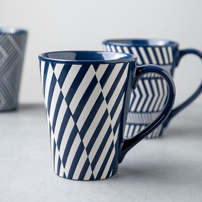 Tasse en céramique à imprimé géométrique Lighteme