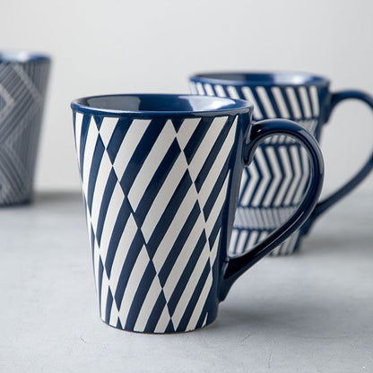Tasse en céramique à imprimé géométrique Lighteme