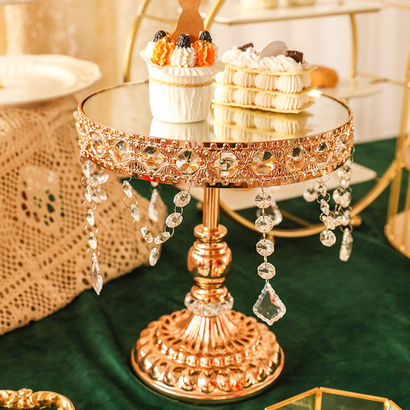 Lighteme Gilt Crystal Dessert Stand