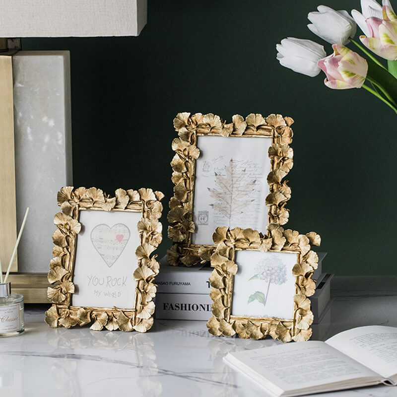 Lighteme Ginkgo Leaf Resin Photo Frame