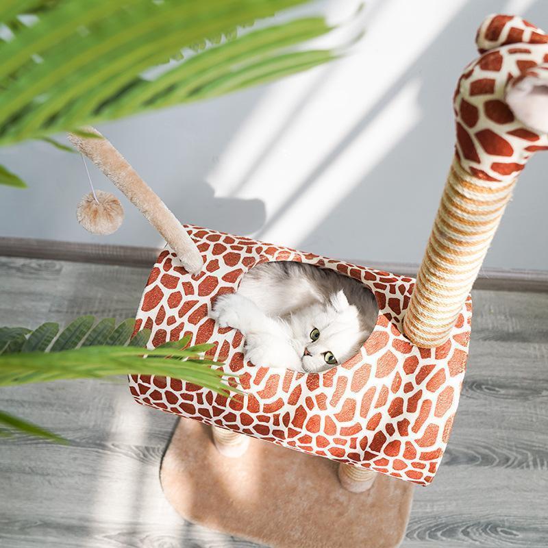 Lighteme Giraffe Pet Climbing Frame Cat Tree