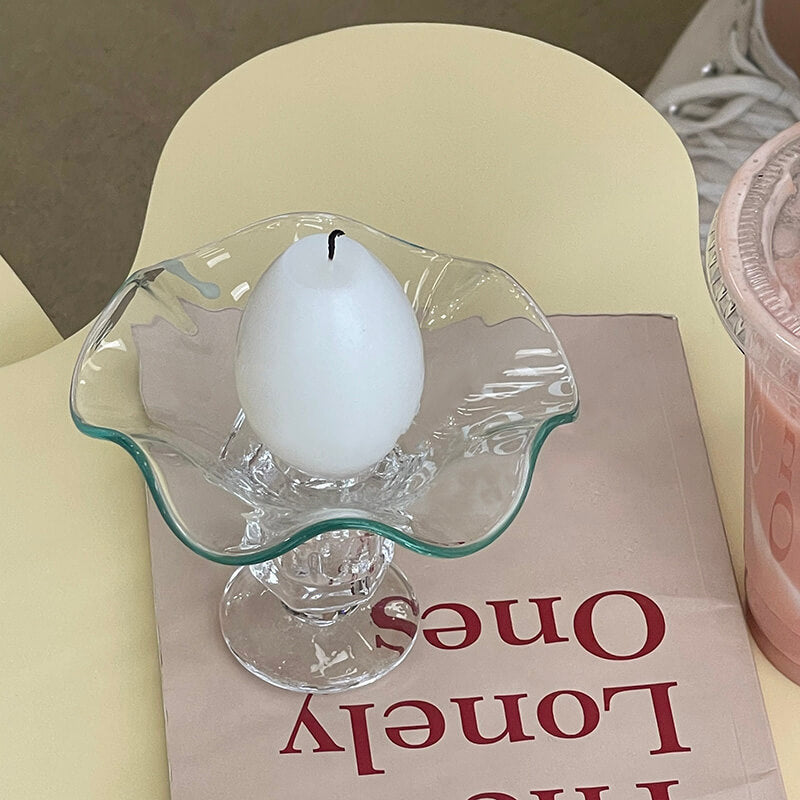 Lighteme Glass Wave Candle Holder