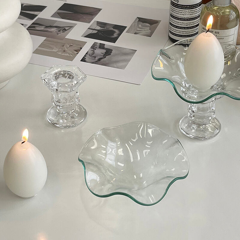 Lighteme Glass Wave Candle Holder