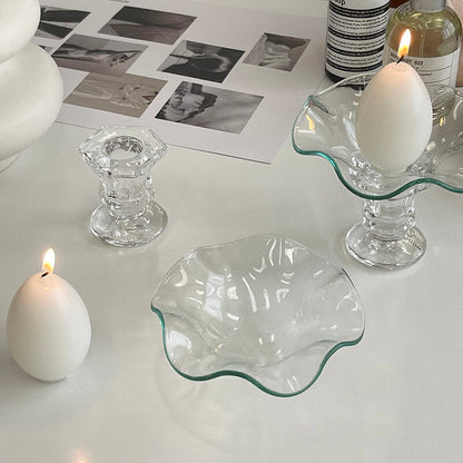 Lighteme Glass Wave Candle Holder