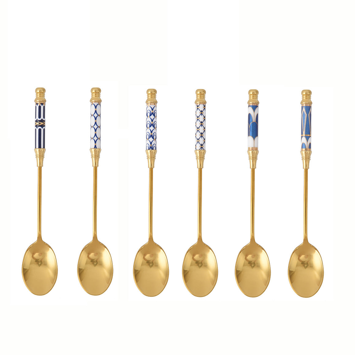 Lighteme Glorious Ceramic Handle Dessert Spoon & Fork
