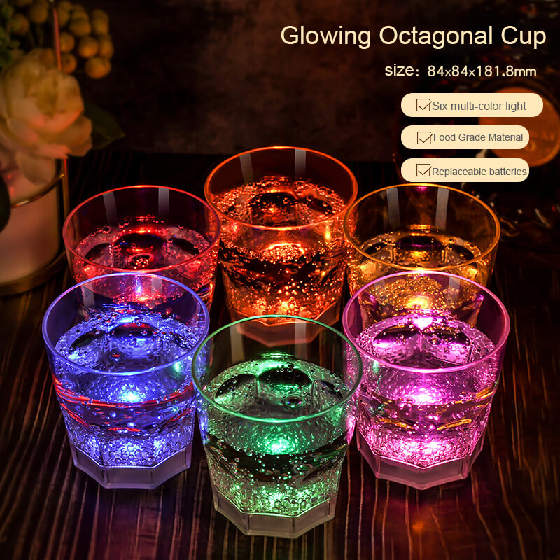 Verre à vin lumineux à induction Lighteme
