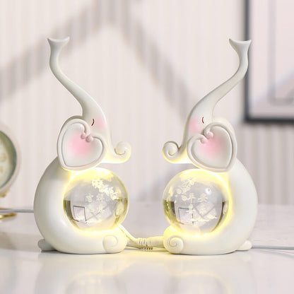 Lighteme Luminous Crystal Elephant Lamp