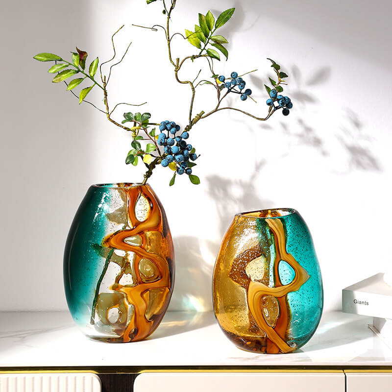 Lighteme Golden Orange Water Amber Vase