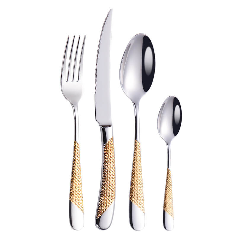 Lighteme Light Luxury Gold Tableware 4pcs Set