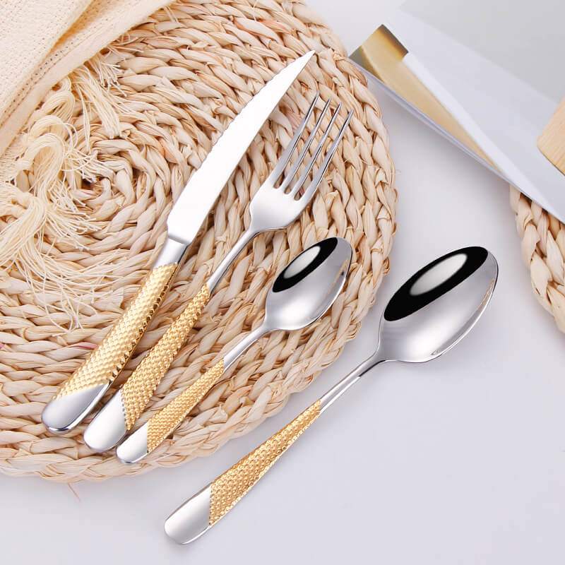 Lighteme Light Luxury Gold Tableware 4pcs Set