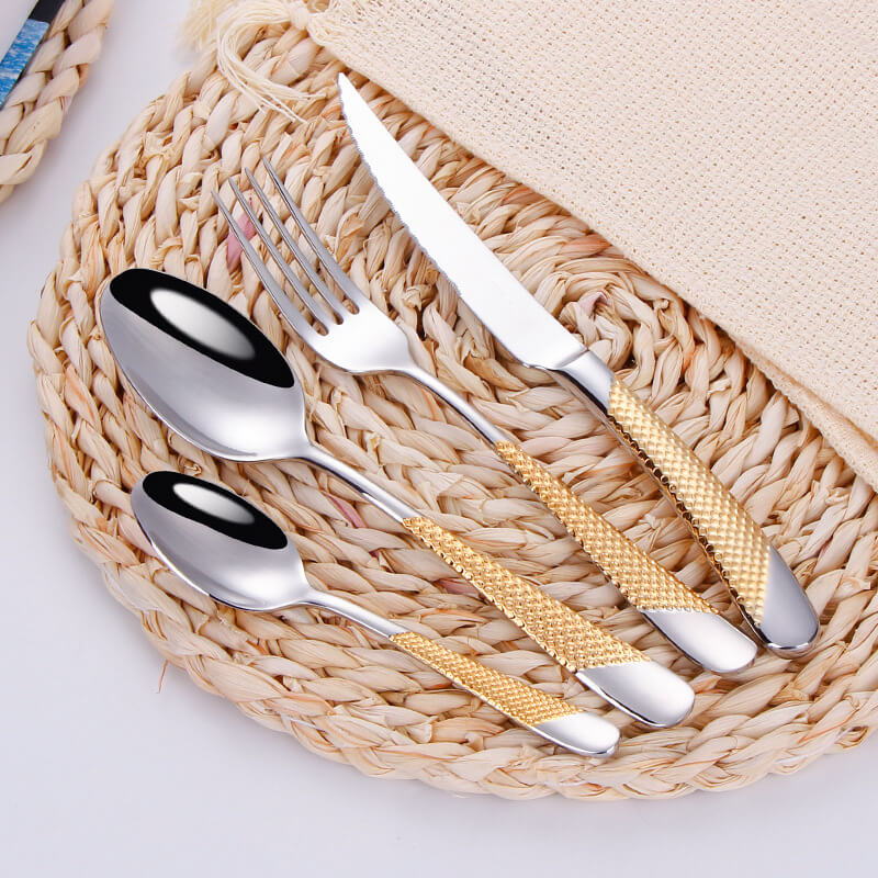 Lighteme Light Luxury Gold Tableware 4pcs Set