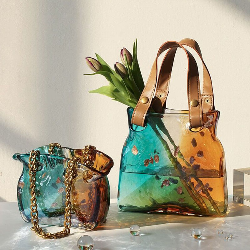 Lighteme Gradient Bag Glass Vase