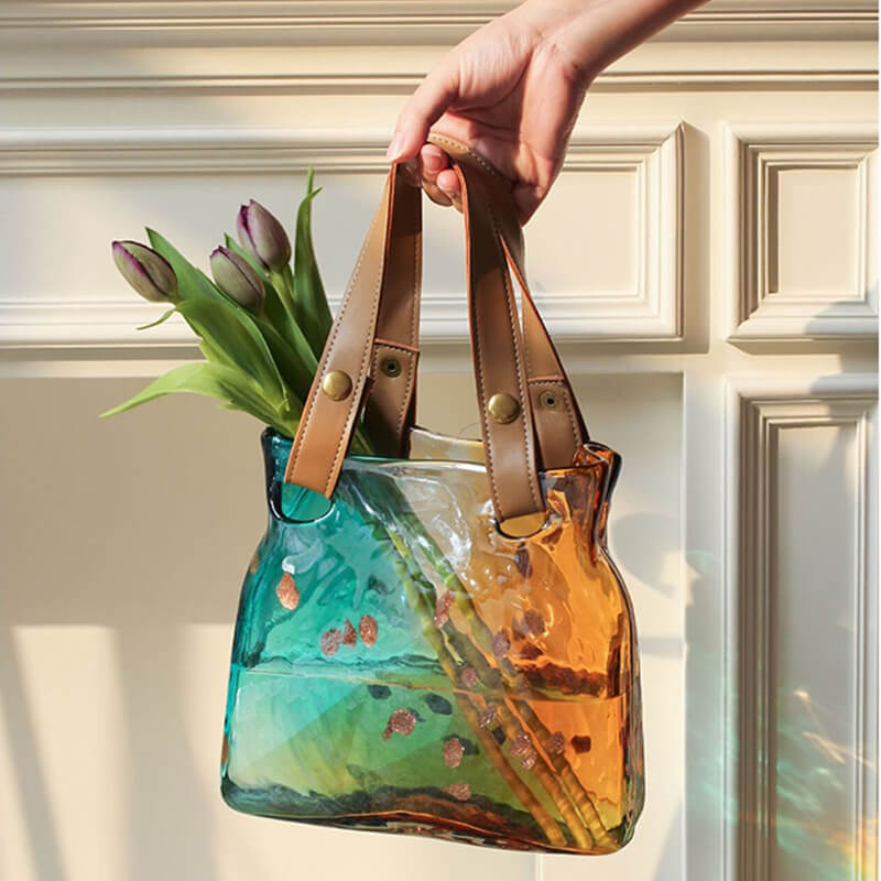 Lighteme Gradient Bag Glass Vase