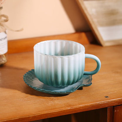 Lighteme Gradient Glass Cup and Saucer