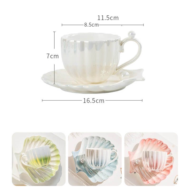 Tasse et soucoupe Lighteme Gradient Pearl Shell