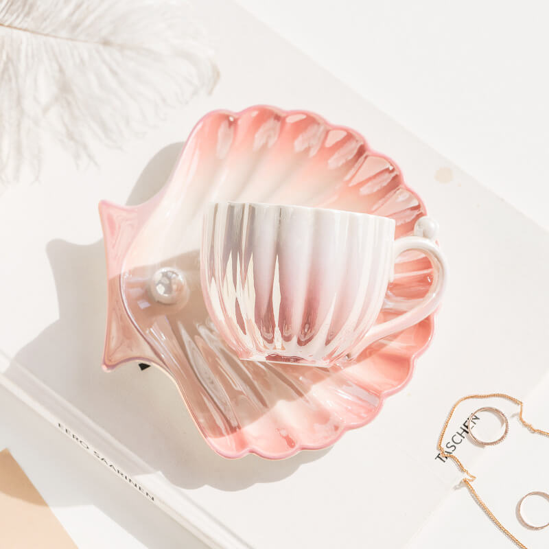 Tasse et soucoupe Lighteme Gradient Pearl Shell