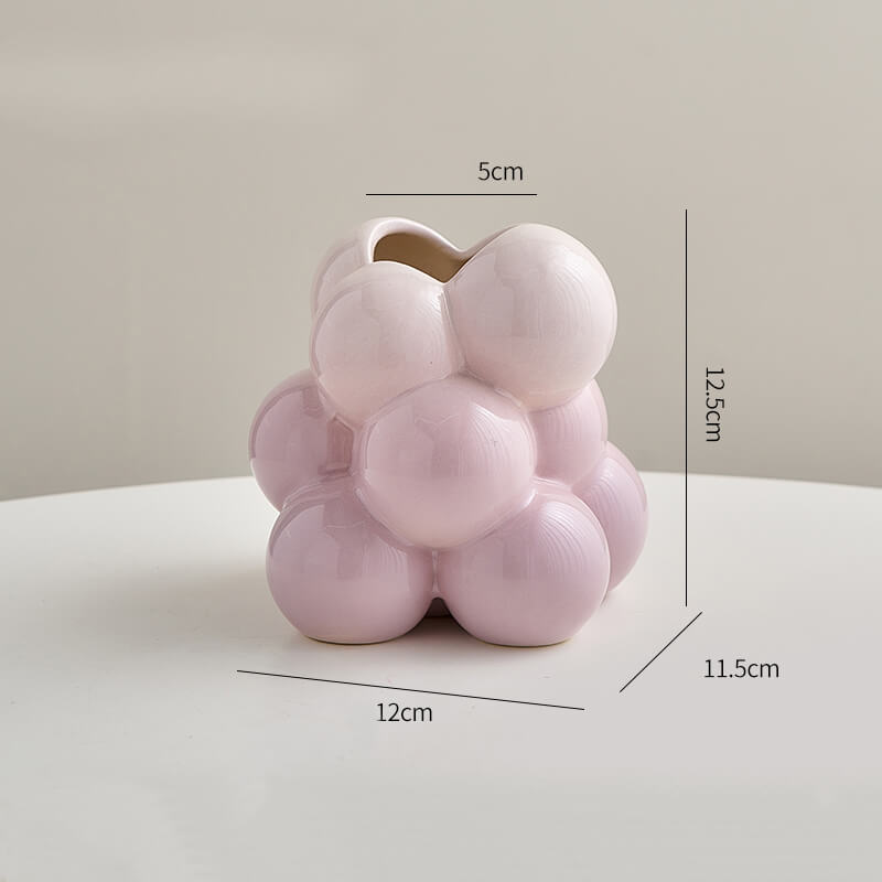 Lighteme Grape Ball Ceramic Vase