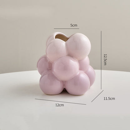 Lighteme Grape Ball Ceramic Vase