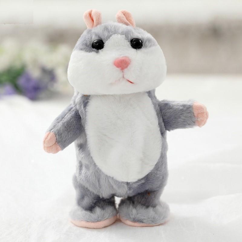 Lighteme Cute Walking & Talking Interactive Sound Record Hamster Plush Toy