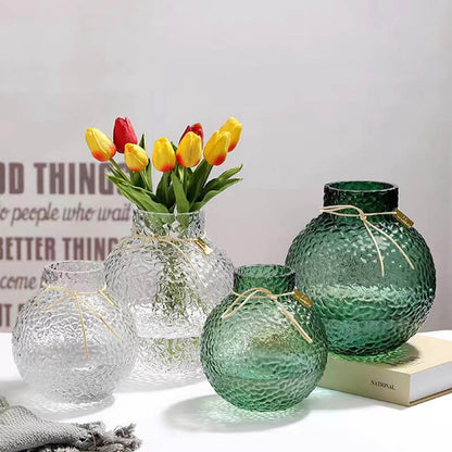 Lighteme Green Ice Pattern Ball Vase