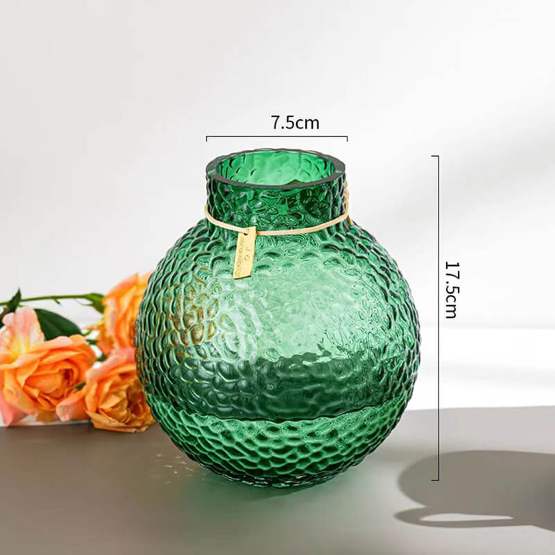 Lighteme Green Ice Pattern Ball Vase