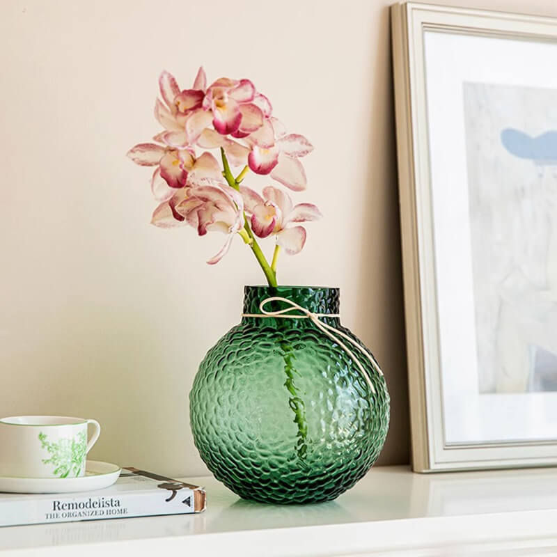 Lighteme Green Ice Pattern Ball Vase