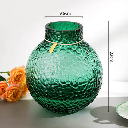 Lighteme Green Ice Pattern Ball Vase