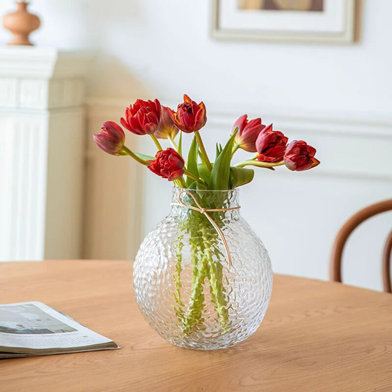 Lighteme Green Ice Pattern Ball Vase