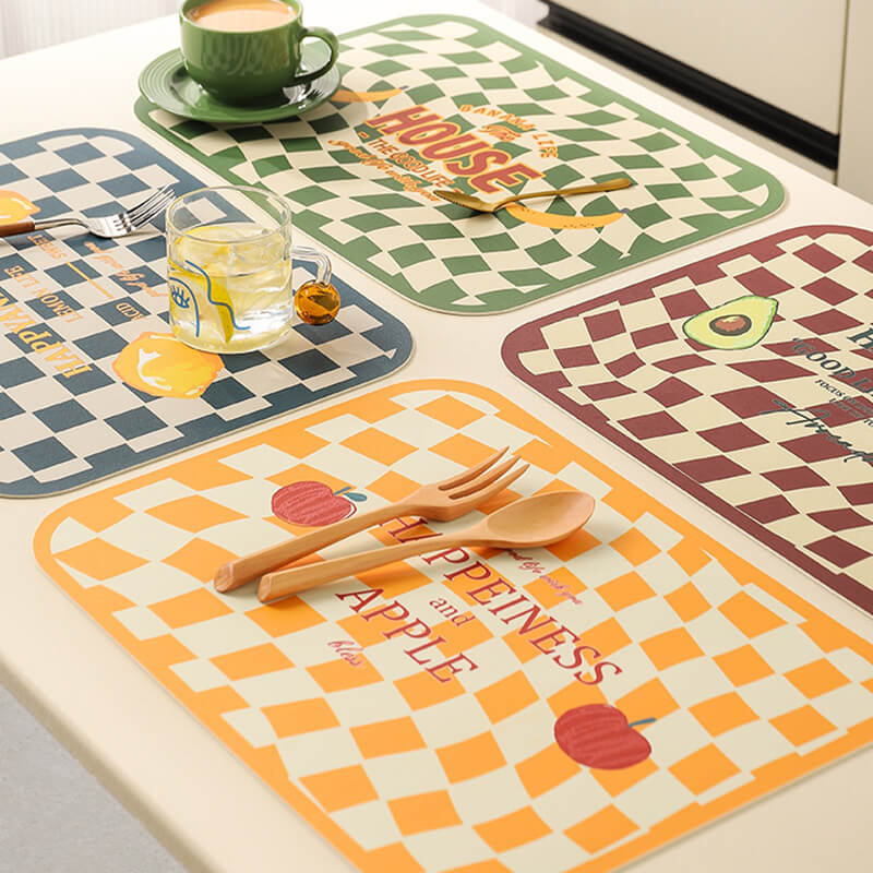 Set de table en cuir Lighteme Grid