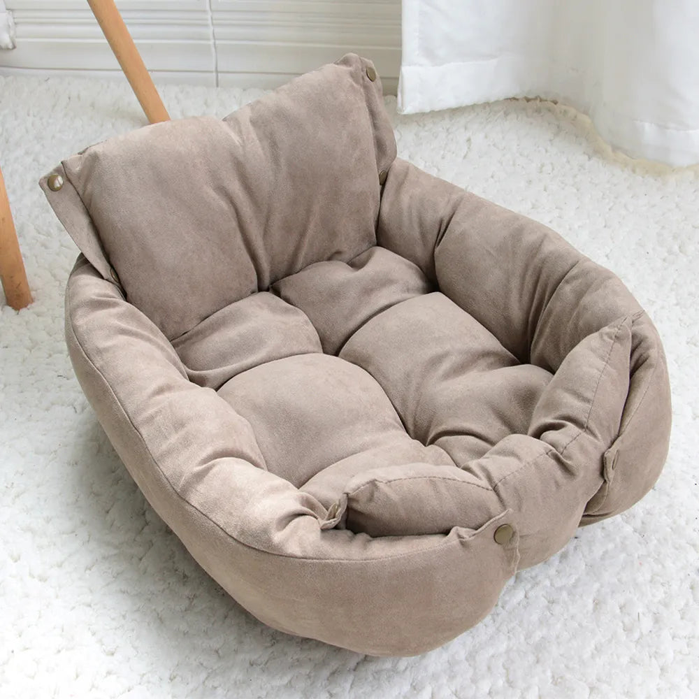 Lighteme Ultimate 3-in-1 Cozy Pet Bed: Bed, Mat, and Sofa