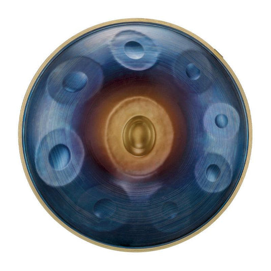 Hluru Fait main 1.2mm Acier Nitruré Handpan Drum Kurd Ré Mineur 22 pouces 9/10 notes Hang Drum à Vendre