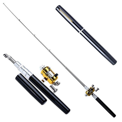 Canne à pêche télescopique de poche Lighteme Mini + moulinet