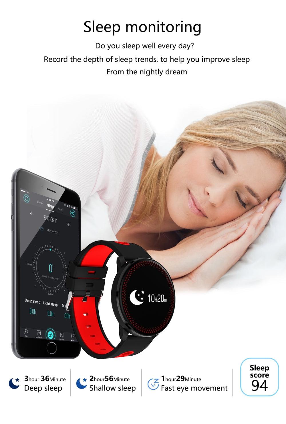 Wasserdichtes Smart-Fitnessarmband von Lighteme