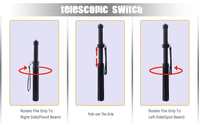 Lighteme Baseballschläger-Selbstverteidigungs-LED-Taschenlampe