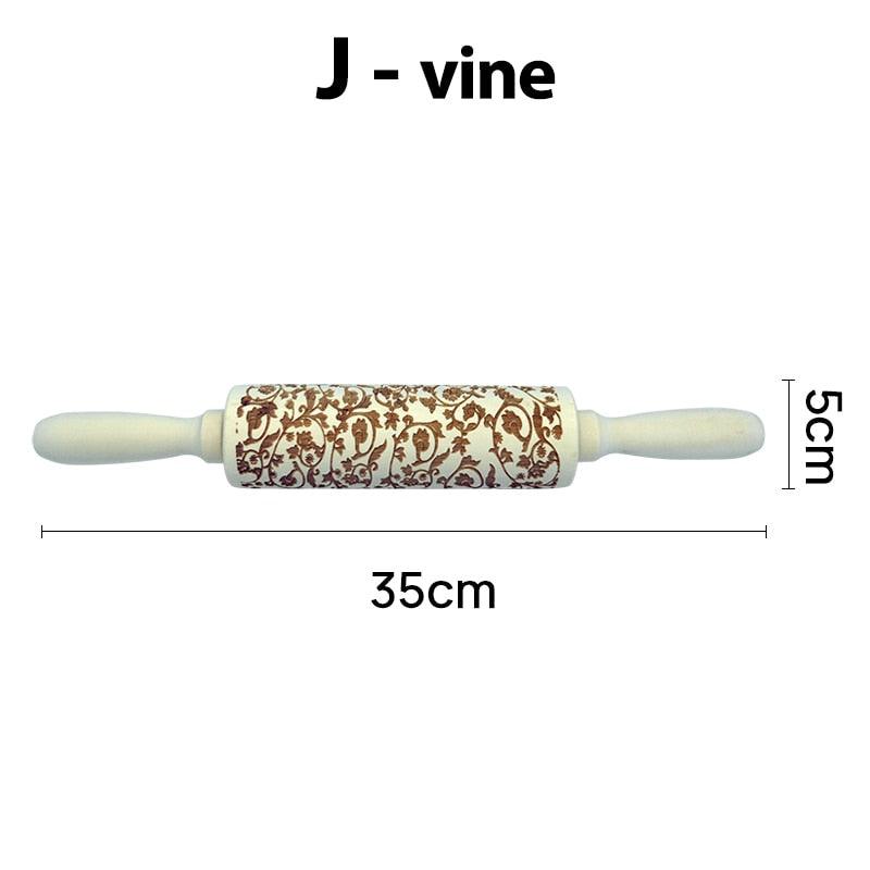 Lighteme verziertes Nudelholz