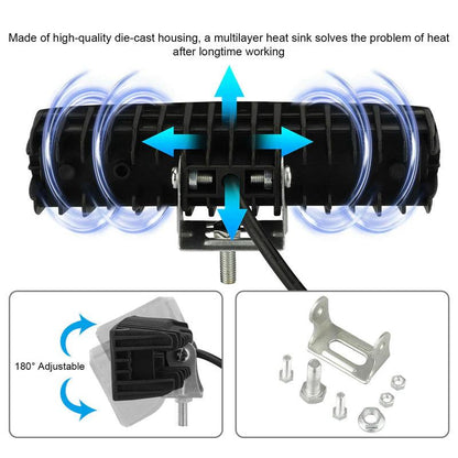 Lighteme Auto-Scheinwerfer Flutlicht 6 LED 