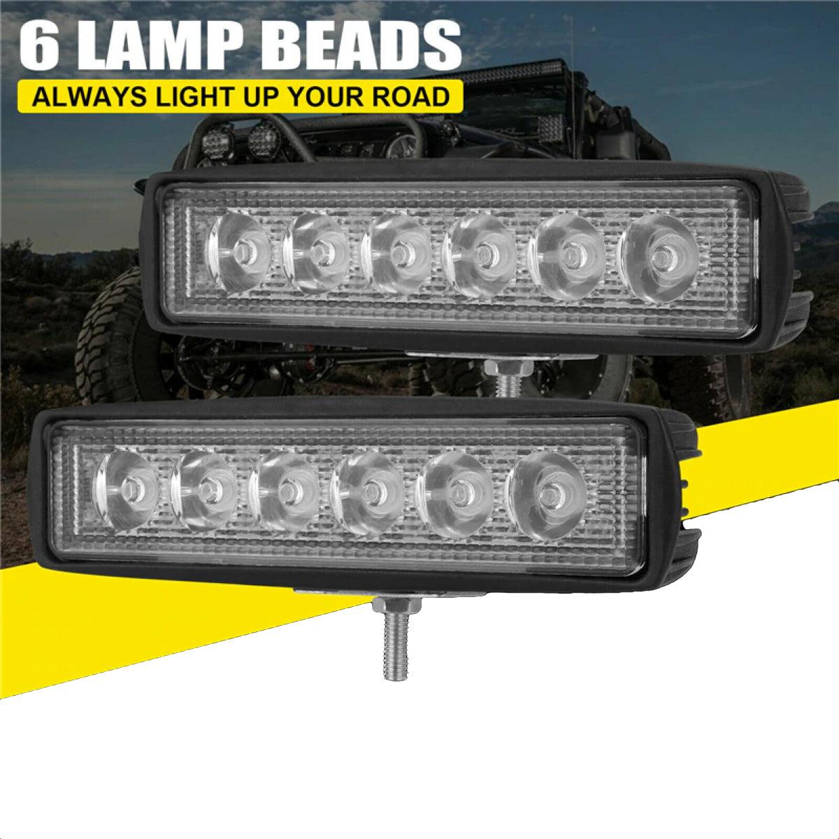 Lighteme Auto-Scheinwerfer Flutlicht 6 LED 