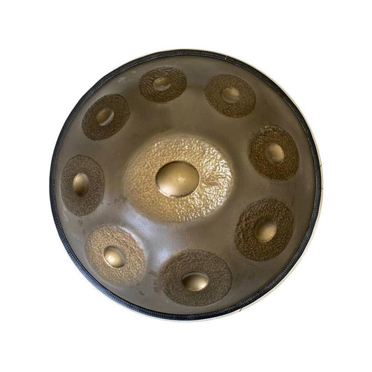 Sun God Personnalisé Fait main Do Majeur 22 pouces 9 notes en Acier Nitruré Handpan Drums instrument de percussion haut de gamme