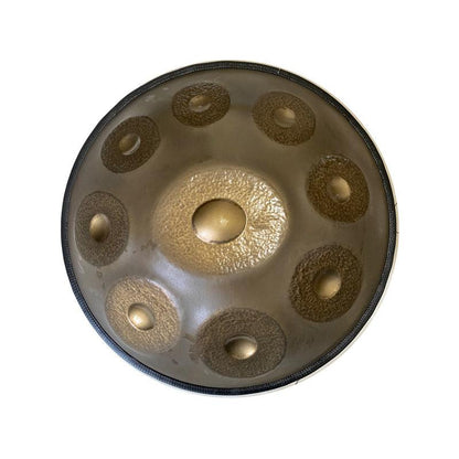 Sun God Maßgeschneiderte Handgefertigte Handpan drums aus Nitridstahl, d-Moll Amara/Celtic 22 Zoll 9 Noten Hang Drum Instrument