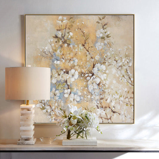 Peinture à l'huile florale peinte à la main Lighteme
