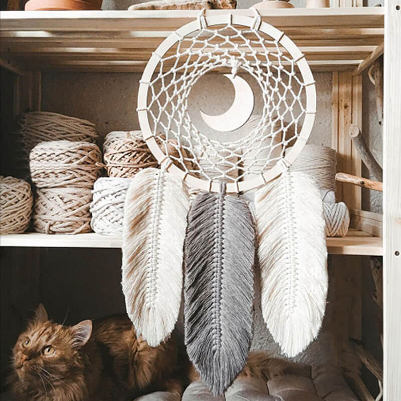 Lighteme Hand Woven Feather Tapestry