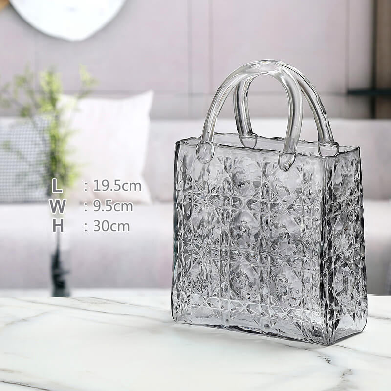 Lighteme Handbag Glass Vase
