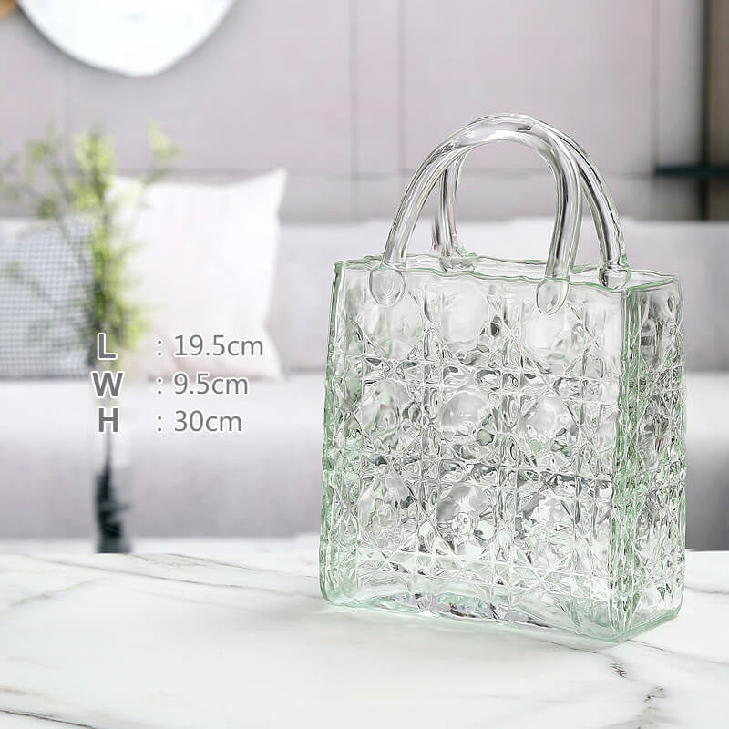 Lighteme Handbag Glass Vase