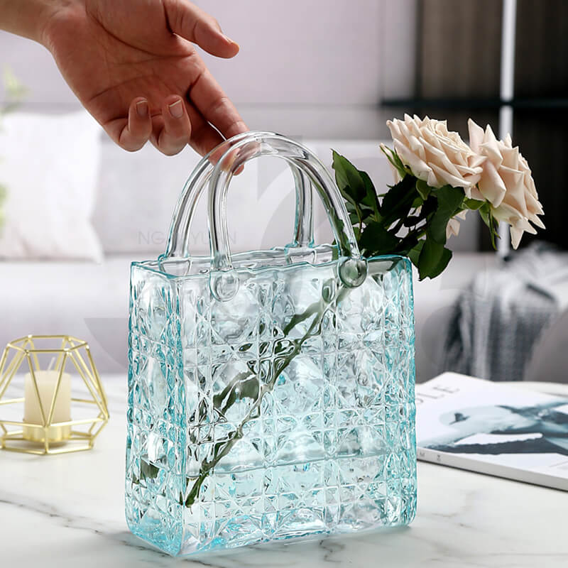 Lighteme Handbag Glass Vase