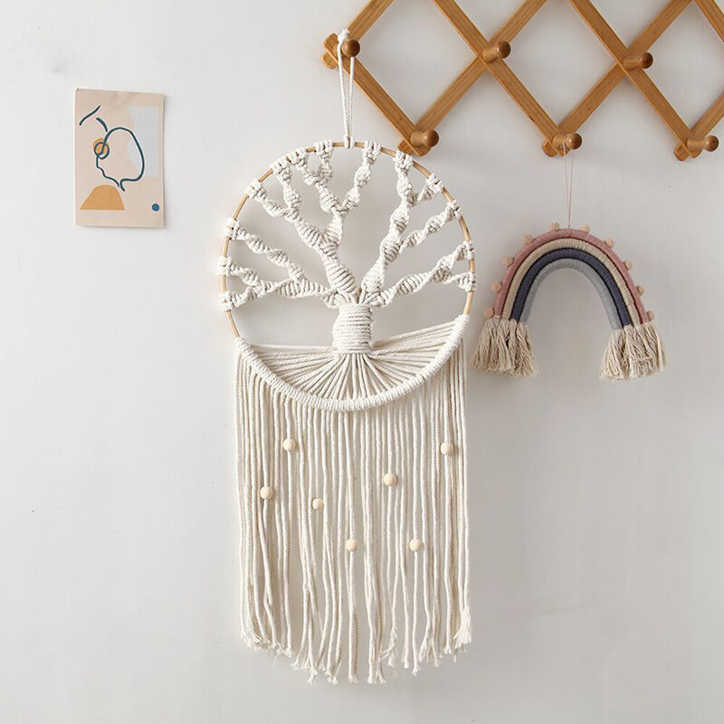 Lighteme Handwoven Life Tree Wall Hanging