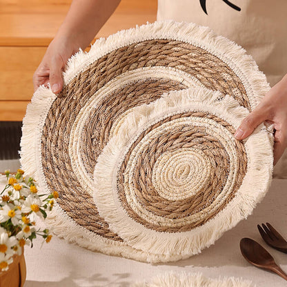 Lighteme Handwoven Tassel Placemat