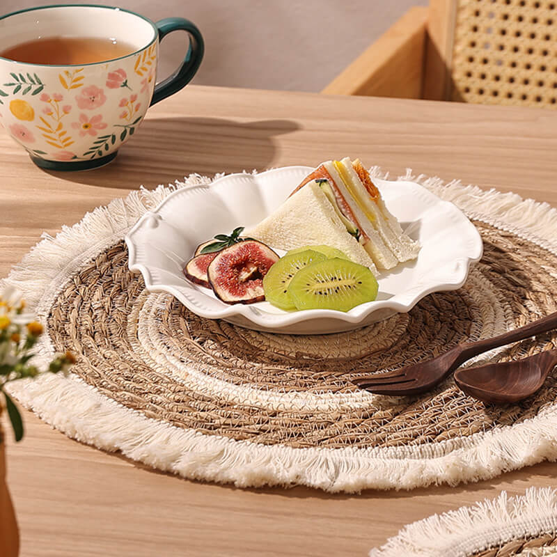Lighteme Handwoven Tassel Placemat