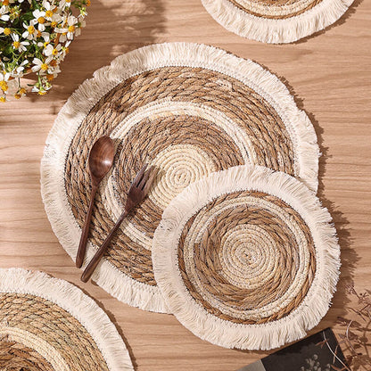 Lighteme Handwoven Tassel Placemat