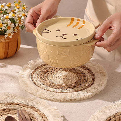 Lighteme Handwoven Tassel Placemat